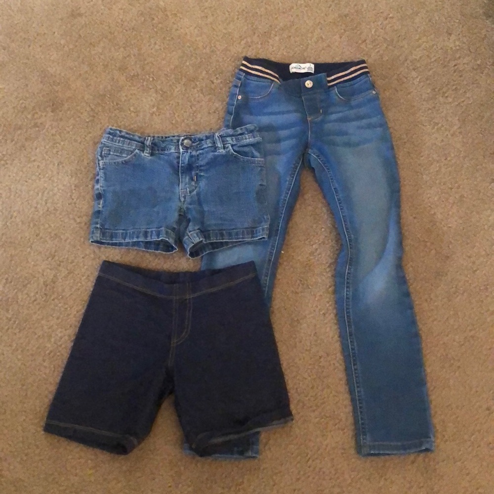 Jeans and shorts